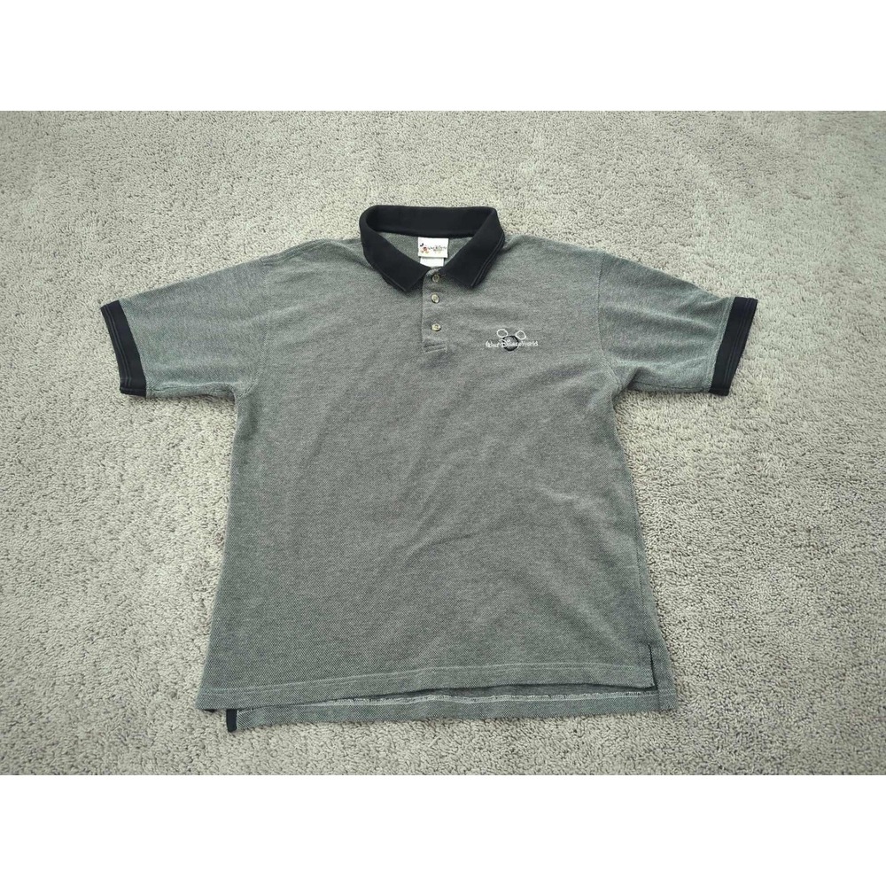 Vintage Walt‎ Disney World Polo Shirt Mens M Embroidered Mickey Classic 2000s